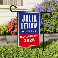 Julia Letlow For Louisiana Senate 2026 Garden Flag, Double Sided, 2026 Senate Flag, Elections Flag, Anti-Trump, Race Red White Blue Flag