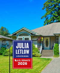 Julia Letlow For Louisiana Senate 2026 Garden Flag, Double Sided, 2026 Senate Flag, Elections Flag, Anti-Trump, Race Red White Blue Flag