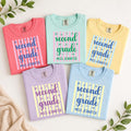 Personalized Second Grade Teacher Shirt, Custom Name Tee, Retro Grade Team Top, Back to School Outfit, Teacher Gift