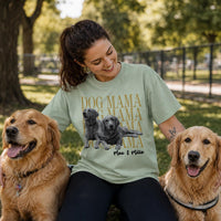 Personalized Dog Mama Photo Shirt, Custom Pet Portrait Tee, Two Pet Portrait Graphic, Birthday Gift for Her, Dog Mom Gift