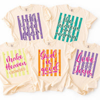 Custom Christian Shirt, Choose Your Faith Quote Tee, Personalized Religious T-Shirt, Colorful Church Outfit for Women, Christian Gift