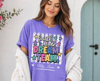 Personalized Fourth Grade Teacher Shirt, Custom Teacher Name Tee, Fourth Grade Dream Team Top, Back to School Outfit, Educator Gift