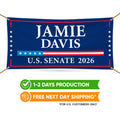 Jamie Davis For Louisiana U.S. Senate Banner Sign, 13 oz Waterproof US Senate Election 2026, Democrate Vinyl Banner With Metal Grommets