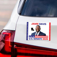 Jamie Davis For Louisiana Senate 2026 Car Magnet - Vote Jamie Davis Vehicle Magnet, Louisiana Senate Elections 2026 Magnet - 6" x 4.5"
