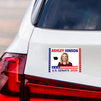 Ashley Hinson For Iowa Senate 2026 Car Magnet - Vote Ashley Hinson Vehicle Magnet, Iowa Senate Elections 2026 Magnet - 6" x 4.5"