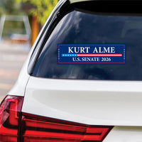 Kurt Alme For Montana Senate 2026 Vinyl Sticker, VoteKurt AlmeDecal, Montana Senate Elections 2026 Bumper Sticker, 10" x 3"