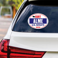 Kurt Alme For Montana Senate 2026 Vinyl Sticker, VoteKurt AlmeDecal, Montana Senate Elections 2026 Bumper Sticker, 6" x 4.5"