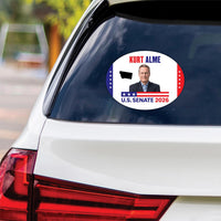 Kurt Alme For Montana Senate 2026 Vinyl Sticker, VoteKurt AlmeDecal, Montana Senate Elections 2026 Bumper Sticker, 6" x 4.5"