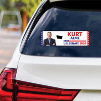 Kurt Alme For Montana Senate 2026 Vinyl Sticker, VoteKurt AlmeDecal, Montana Senate Elections 2026 Bumper Sticker, 10" x 3"