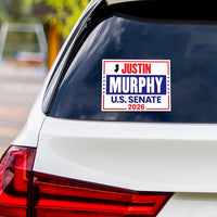 Justin Murphy For New Jersey Senate 2026 Vinyl Sticker, Vote Justin Murphy Decal, New Jersey Senate Elections 2026 Bumper Sticker, 6" x 4.5"