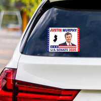 Justin Murphy For New Jersey Senate 2026 Vinyl Sticker, Vote Justin Murphy Decal, New Jersey Senate Elections 2026 Bumper Sticker, 6" x 4.5"