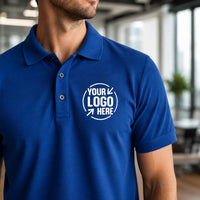 Custom Business Logo Polo Shirt, Company Uniform, Personalized Team Staff Work Polo, Branded Office Shirt, Corporate Employee Gift