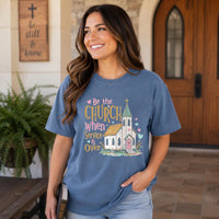 Be the Church Shirt, Christian Graphic Tee, Cute Church Service Shirt, Faith Based T-Shirt, Sunday Worship Gift for Christian Women