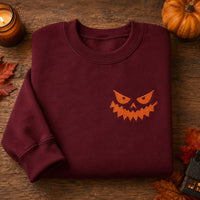 Pick Your Face Embroidered Halloween Sweatshirt, Spooky Pumpkin Hoodie, Custom Jack O Lantern Shirt, Festive Shirt, Cozy Fall Gift