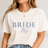 Personalized Bride or Bridesmaid Tee, Custom Friend Role Shirt, Bachelorette Top, Bridal Party Outfit, Wedding Gift