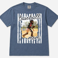 Personalized Baseball Mom Shirt, Custom Player Photo Tee, Sports Mama Game Day Shirt, Team Mom Ballpark Outfit, Baseball Season Gift