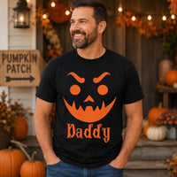 Personalized Halloween Family Shirt, Custom Pumpkin Face Tee, Matching Spooky Group Outfit, Mom Dad Kids Halloween Top, Costume Party Gift
