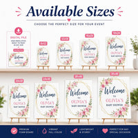 Custom Wedding Welcome Foam Board Sign, Personalized Event Poster Sign, Reception Easel Sign, Printed Foamcore Display, Wedding Day Sign