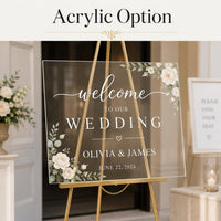 Custom Wedding Welcome Foam Board Sign, Personalized Event Poster Sign, Reception Easel Sign, Printed Foamcore Display, Wedding Day Sign