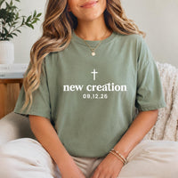 Personalized Baptism Shirt with Date, Custom Christian Faith Tee, Choose Your Faith Phrase Top, Baptism Day Outfit, Christian Gift for Her