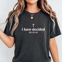 Personalized Baptism Shirt with Date, Custom Christian Faith Tee, Choose Your Faith Phrase Top, Baptism Day Outfit, Christian Gift for Her