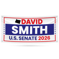 David Brock For Oregon U.S. Senate Banner Sign, 13 oz Waterproof US Senate Election 2026, Democratic Party Vinyl Banner With Metal Grommets
