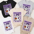 Personalized Spooky Teacher Halloween Shirt, Custom Name Ghost Tee, Cute Purple Classroom Outfit, Fall School Party Top, Teacher Gift