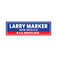 Larry Marker For New Mexico Senate 2026 Car Magnet - Vote Larry Marker Vehicle Magnet, New Mexico Senate Elections 2026 Magnet - 10" x 3"
