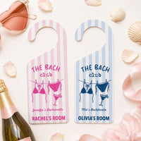 Personalized Bachelorette Door Hanger, Bride Squad Doorknob Sign, Bach Party Weekend Room Decor, Custom Name Door Sign, Novelty Gift