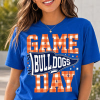 Personalized Game Day Shirt, Custom School Mascot Team Tee, Varsity Checkered Spirit Shirt, Sports Mom Outfit, Team Coach Gift for Her