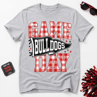 Personalized Game Day Shirt, Custom School Mascot Team Tee, Varsity Checkered Spirit Shirt, Sports Mom Outfit, Team Coach Gift for Her