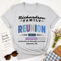 Personalized Family Reunion Shirt, Custom Last Name Tee, Matching Group Vacation T-Shirts, Back Together Again Outfit, Reunion Trip Gift