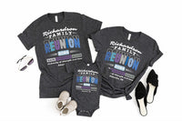 Personalized Family Reunion Shirt, Custom Last Name Tee, Matching Group Vacation T-Shirts, Back Together Again Outfit, Reunion Trip Gift