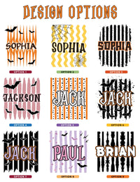 Personalized Halloween Tote Bag, Kids Trick or Treat Candy Bag, Custom Name Canvas Tote, Reusable Halloween Bag, Spooky Gift for Kids