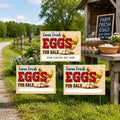Personalized Egg Stand Yard Sign, Farm Fresh Eggs Lawn Sign, 3 Piece Chicken Arrow Set, Storefront Yard Display, Roadside Farm Decor
