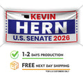 Kevin Hern For Oklahoma U.S. Senate Banner Sign, 13 oz Waterproof US Senate Election 2026, Democrate Vinyl Banner With Metal Grommets