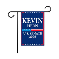 Kevin Hern For Oklahoma Senate 2026 Garden Flag, Double Sided, 2026 Senate Flag, Elections Flag, Anti-Trump, Race Red White Blue Flag