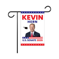 Kevin Hern For Oklahoma Senate 2026 Garden Flag, Double Sided, 2026 Senate Flag, Elections Flag, Anti-Trump, Race Red White Blue Flag