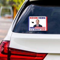 Kevin Hern For Oklahoma Senate 2026 Vinyl Sticker, Vote Kevin Hern Decal, Oklahoma Senate Elections 2026 Bumper Sticker, 6" x 4.5"
