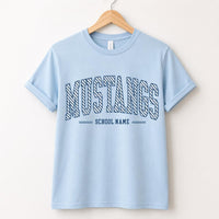 Personalized School Spirit Sweatshirt, Custom School Name Shirt, Varsity Collegiate Letter Tee, Student Game Day Outfit, Coach Gift
