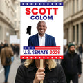 Scott Colom For Mississippi Senate 2026 Election Sign, Republican Party, Political Campaign Sign, Senate Election 2026 Race Poster Sign