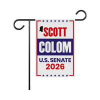 Scott Colom For Mississippi Senate 2026 Garden Flag, Double Sided, 2026 Senate Flag, Elections Flag, Race Red White & Blue Flag