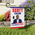 Scott Colom For Mississippi Senate 2026 Garden Flag, Double Sided, 2026 Senate Flag, Elections Flag, Race Red White & Blue Flag