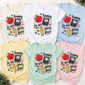 Happy to See Your Face Teacher Shirt, Cute Back to School Tee, Apple Notebook Pencil Graphic, First Day Classroom Outfit, Gift for Teacher