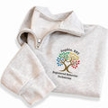 Personalized RBT Embroidered Quarter Zip Sweatshirt, Registered Behavior Technician Pullover, ABA Therapist Workwear, Clinic Top, RBT Gift
