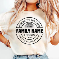 Personalized Family Reunion Shirt, Custom Family Name Tee, Matching Reunion Group Shirts, Annual Gathering Outfit, Heritage Gift 2026