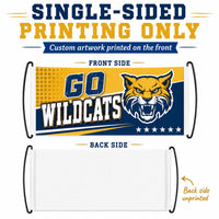 Custom Handheld Cheer Banners, Personalized School Spirit Vinyl Signs with Plastic Handles, Bulk Team Banner Set of 10+