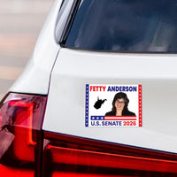 Fetty Anderson For West Virginia Senate 2026 Car Magnet - Vote Fetty Anderson Vehicle Magnet, West Virginia Senate Elections Magnet -6"x4.5"