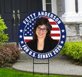 Fetty Anderson For West Virginia Senate 2026 Yard Sign, Corrugated Senate Election, Race Red White & Blue Yard Sign with Metal H-Stake
