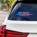 Jim Priest For Oklahoma Senate 2026 Vinyl Sticker, Vote Jim Priest Decal, Oklahoma Senate Elections 2026 Bumper Sticker, 10